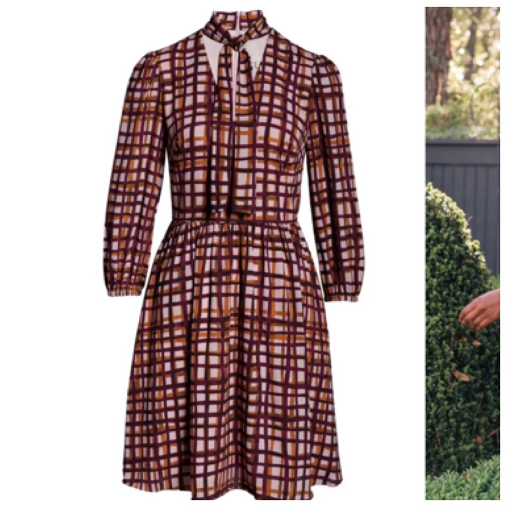 ✨NWT✨ GMG “Lindsey” Tie Neck Dress - Size 14